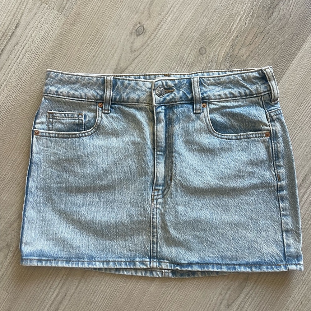 PAC SUN Women’s Light Blue Denim Mini Skirt